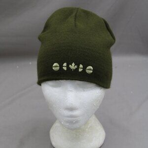 Westbeach Toque/Beanie - Green and Tan Reversible 2nd Logo - Adult Stretch Fit